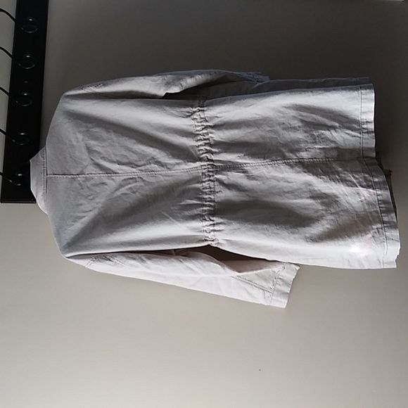 Asos Linen Parka Utility Oversized Jacket Women's Sz 6 - Picture 7 of 13